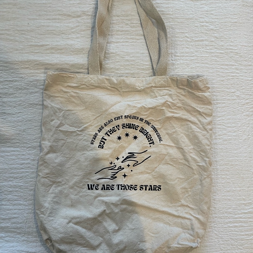 Cream Canvas Tote Bag